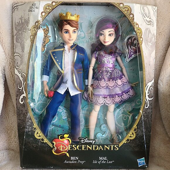 Disney Descendants Mal Isle of the Lost and Ben Auradon Prep Dolls MINT - Picture 1 of 10